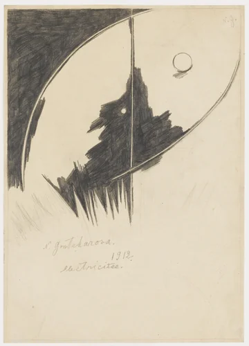 Electricity by Natalia Goncharova, drawing, 1912