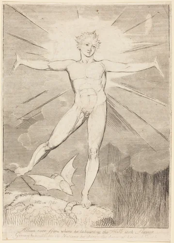 The Dance of Albion (Glad Day) by William Blake, print, 1803-1810