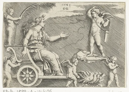Venus en Amor by Unknown, print, 1546