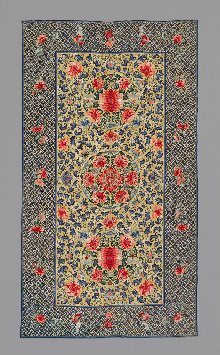 Cover (Furnishing Fabric) by China, textile, 1875-1900