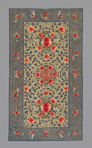 Cover (Furnishing Fabric) by China, textile, 1875-1900