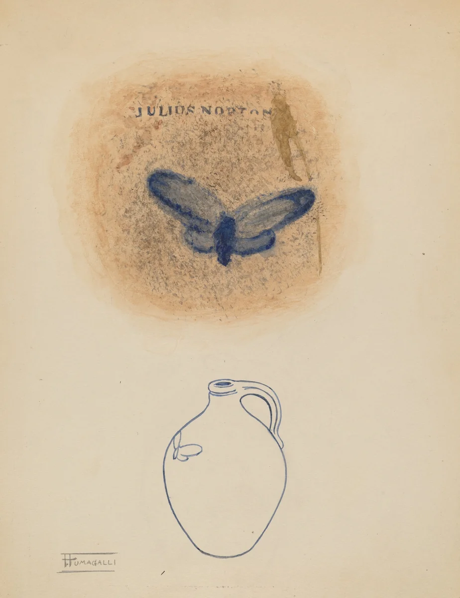 Jug by Nicholas Amantea, index of american design, 1936