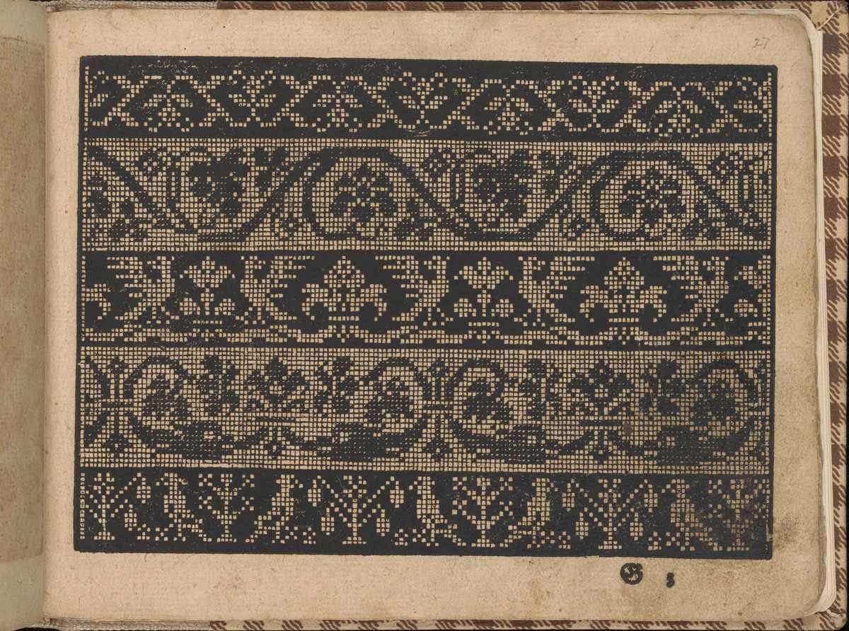 New Künstlichs Modelbuch (Page 27 recto) by Bernhard Jobin, book, 1600