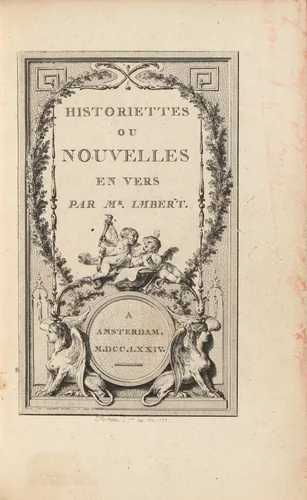 Historiettes ou nouvelles en vers by Barthelemy Imbert
Various Artists
Jean-Michel Moreau
Louis-Joseph Masquelier
François Denis Née, volume, 1774