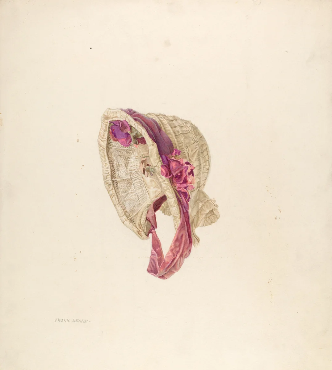 Bonnet by Frank M. Keane, index of american design, 1939