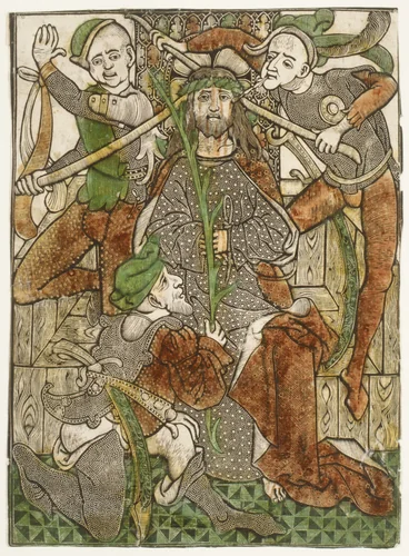 Christ Crowned with Thorns by Master of Jesus in Bethany, print, 1450-1500