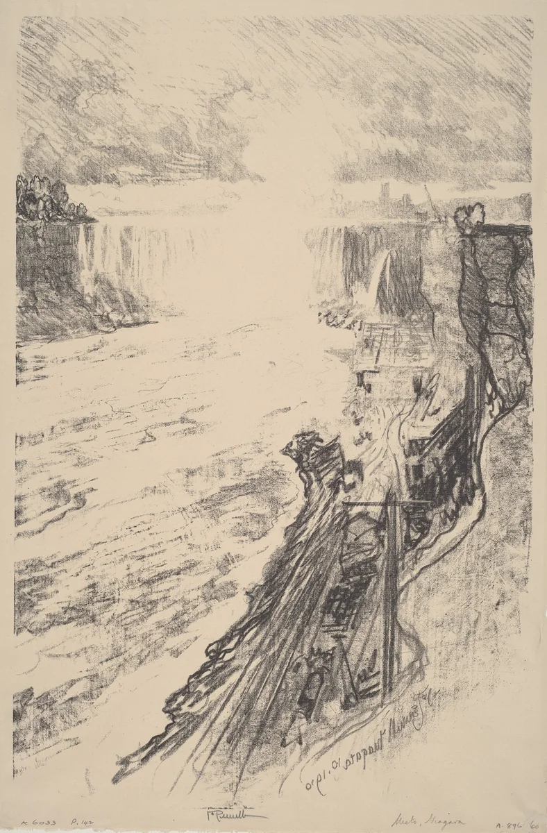 The Mystery of the Mist by Joseph Pennell, print, 1910