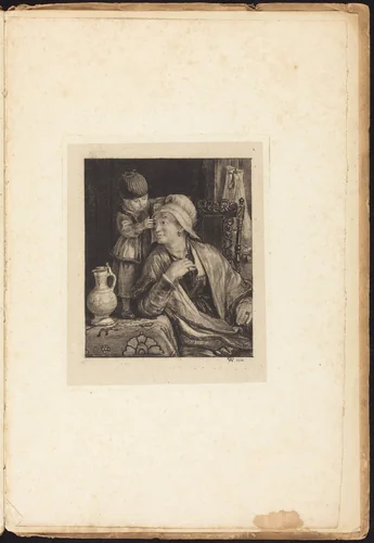 The Flemish Mother by Sir David Wilkie, print, 1820