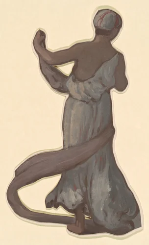 Study for "Greek Girls Bathing" by Elihu Vedder, drawing, 1867-1877