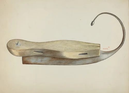 Ice Skate by Margaret Stottlemeyer, index of american design, 1937
