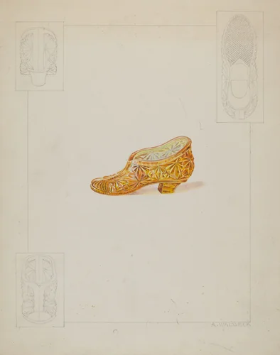 Flower Holder by Alfred Walbeck, index of american design, 1936