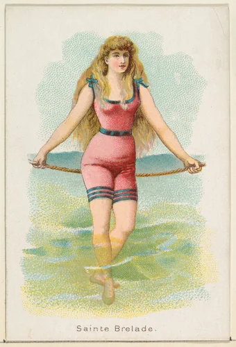 Sainte Brelade, from the Beautiful Bathers series (N192) issued by Wm. S. Kimball & Co. by William S. Kimball & Company, print, 1889