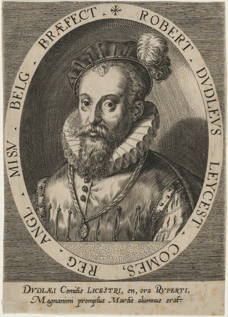 Robert Dudley, Earl of Leicester by Unknown 19th Century, print, 1800-1899