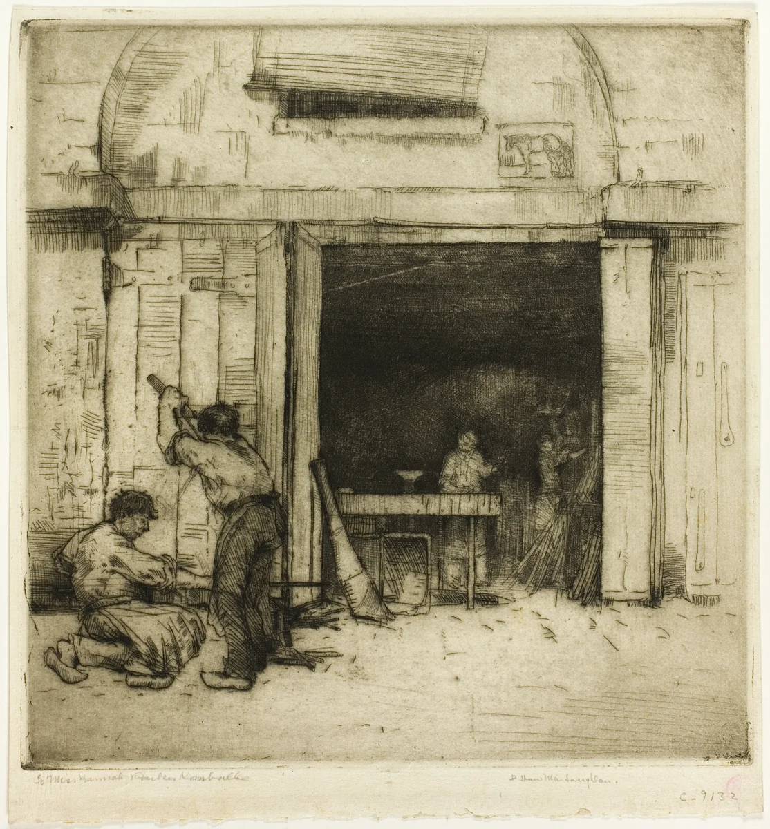 The Coppersmiths by Donald Shaw MacLaughlan, print, 1900