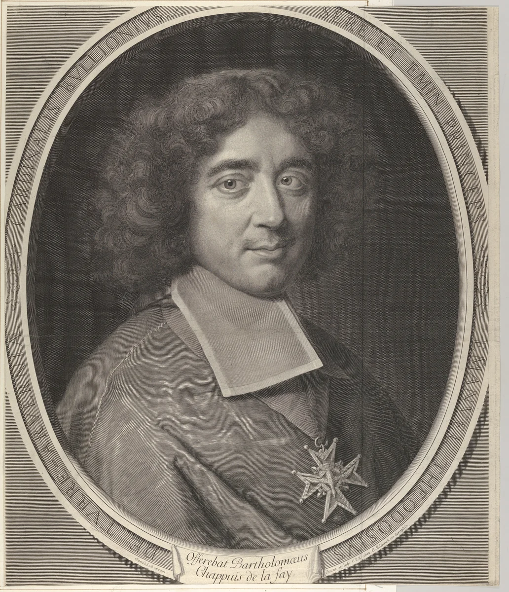 Emmanuel-Théodose de La Tour d'Auvergne, cardinal de Bouillon by Robert Nanteuil, print, 1673-1683