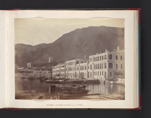 [New Bund and Houses] by John Thomson, photograph, 1865
