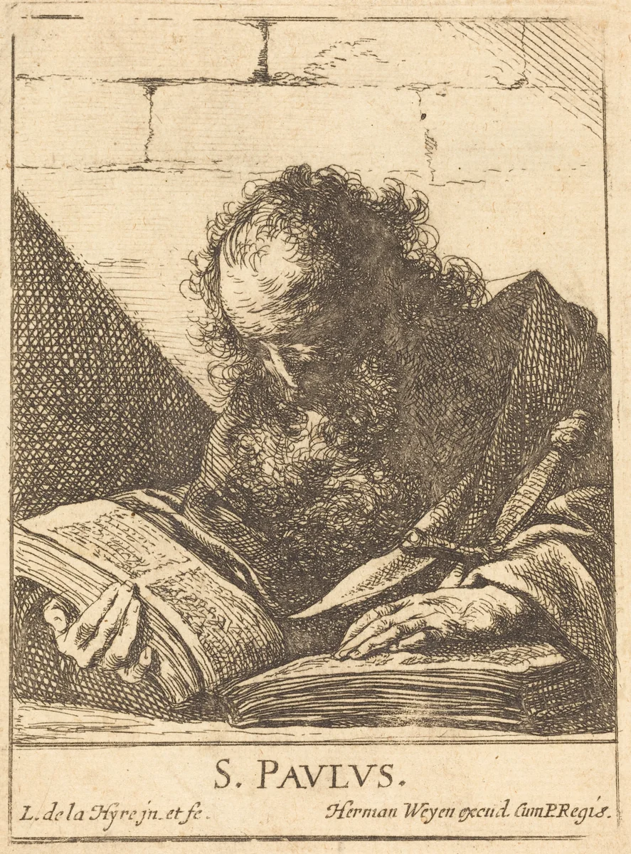Saint Paul by Laurent de La Hyre, print, 1620-1630