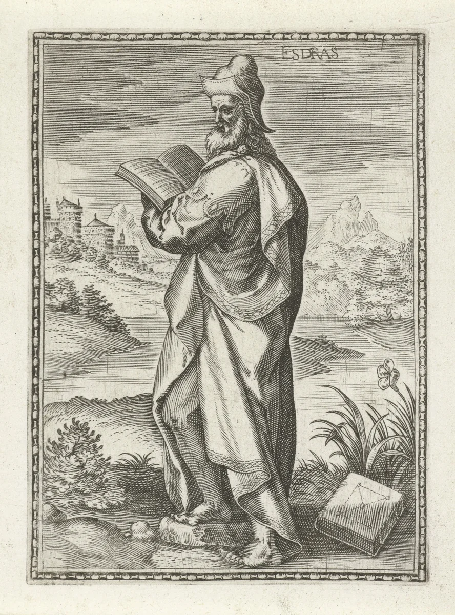 Ezra by Johann Sadeler, print, 1575