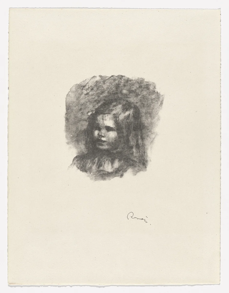 Claude Renoir, Facing Left (Claude Renoir, Tourné à gauche) from Twelve Original Lithographs by Pierre-Auguste Renoir (Douze lithographies originales de Pierre-Auguste Renoir) by Pierre-Auguste Renoir, print, 1904