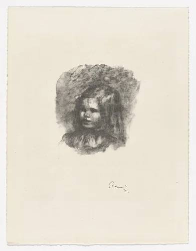 Claude Renoir, Facing Left (Claude Renoir, Tourné à gauche) from Twelve Original Lithographs by Pierre-Auguste Renoir (Douze lithographies originales de Pierre-Auguste Renoir) by Pierre-Auguste Renoir, print, 1904