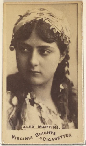 Alex Martins, from the Actors and Actresses series (N45, Type 1) for Virginia Brights Cigarettes by Allen & Ginter, photograph, 1885-1891