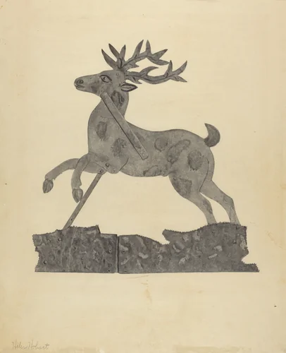 Deer Weather Vane by Helen Hobart, index of american design, 1938