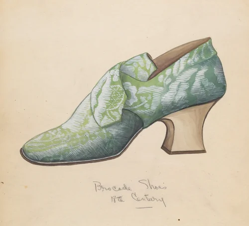 Shoe by American 20th Century, index of american design, 1935-1942