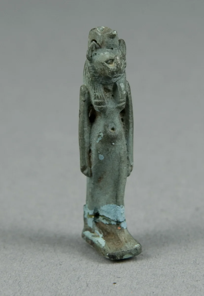 Amulet of a Lion-Headed Goddess by Egyptian, metalwork, -1069--664