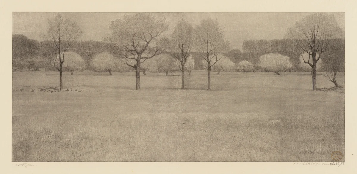 Orchard by Elbridge Kingsley, print, 1860-1905