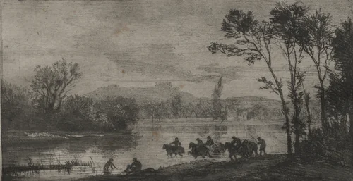 The Little Cavaliers by Charles-François Daubigny, print, 1844