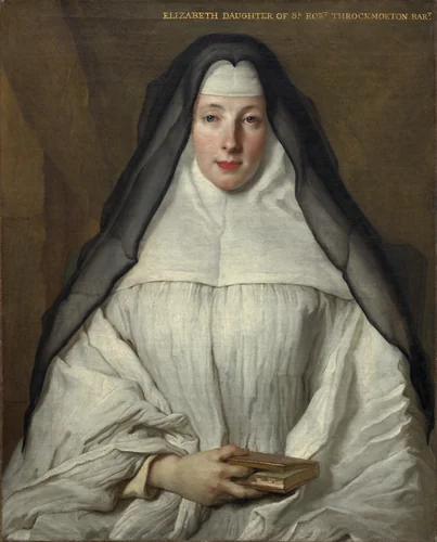 Elizabeth Throckmorton, Canoness of the Order of the Dames Augustines Anglaises by Nicolas de Largillierre, painting, 1729