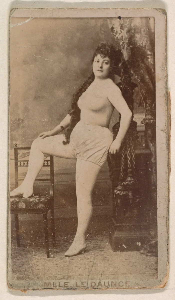 Mlle. Le Daunce, from the Actresses series (N245) issued by Kinney Brothers to promote Sweet Caporal Cigarettes by Kinney Brothers Tobacco Company, photograph, 1890