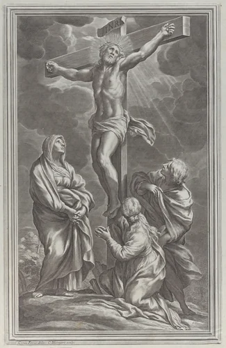 The Crucifixion by Cornelis Bloemaert, print, 1662