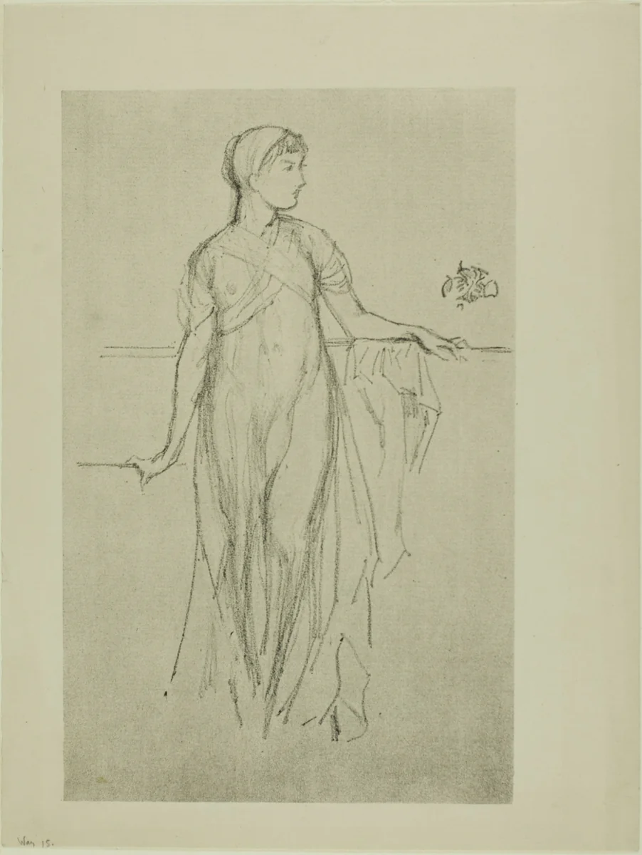 Study by James McNeill Whistler, print, 1879
