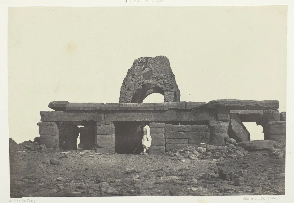 Temple d'Amada; Nubie, plate 99 from the album "Egypte, Nubie, Palestine et Syrie" (1852) by Maxime Du Camp, photograph, 1849-1851