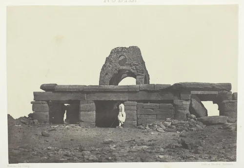 Temple d'Amada; Nubie, plate 99 from the album "Egypte, Nubie, Palestine et Syrie" (1852) by Maxime Du Camp, photograph, 1849-1851