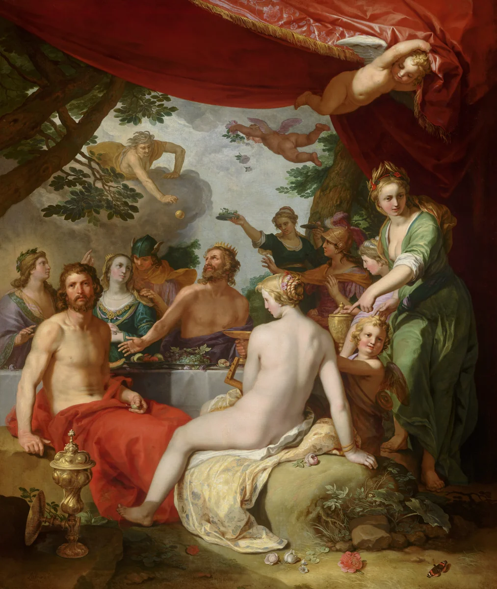 The Feast of the Gods at the Wedding of Peleus and Thetis by Abraham Bloemaert, painting, 1638