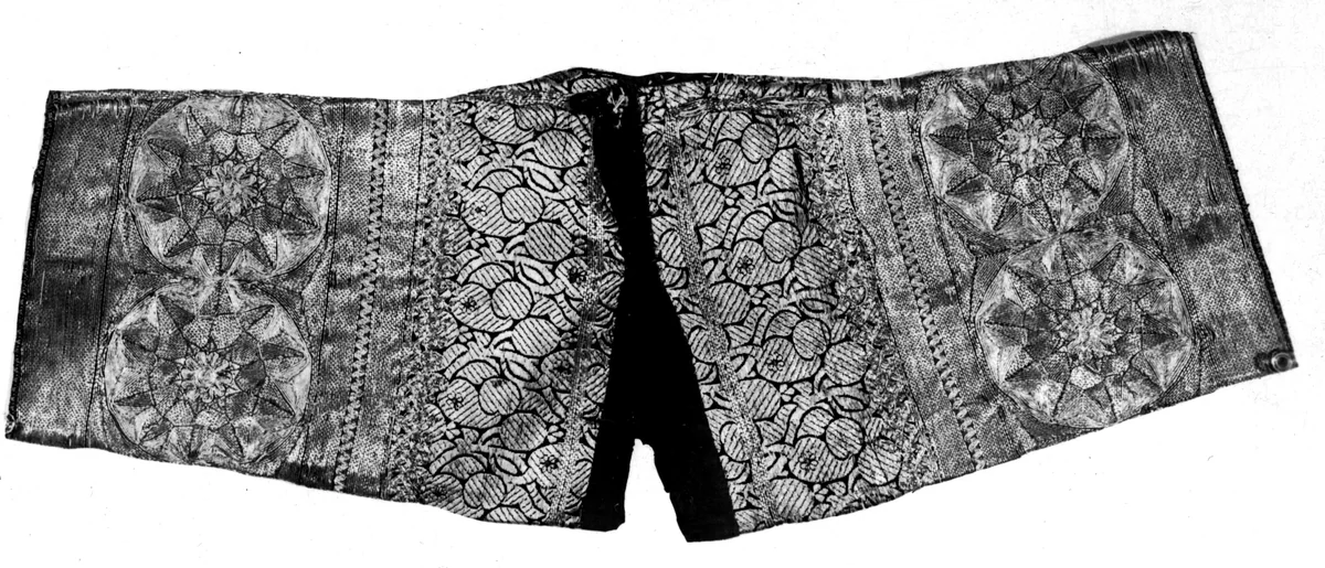 Pair of Long Cuffs by Eastern India, textile, 1801-1900