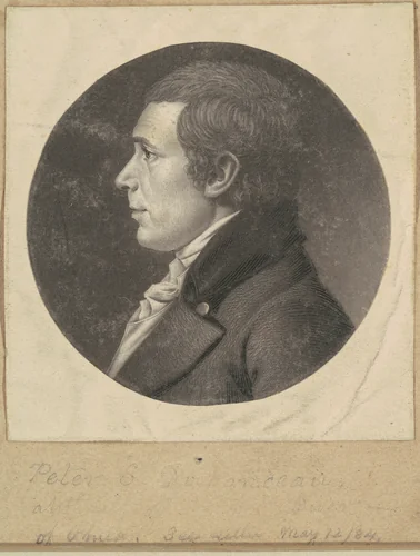 Peter Stephen DuPonceau by Charles B. J. Févret de Saint-Mémin, print, 1795-1805