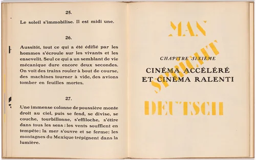 Chapter title (folio 20) from La Fin du monde filmée par l'ange de N.-D. (The End of the World Filmed by the Angel of Notre Dame) by Fernand Léger, illustrated book, 1919