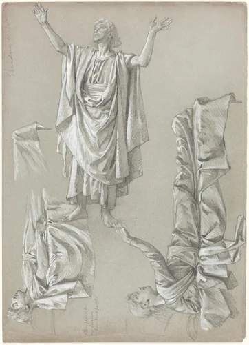 Studies for the Raising of the Daughter of Jairus by British 19th Century, drawing, 1841-1893