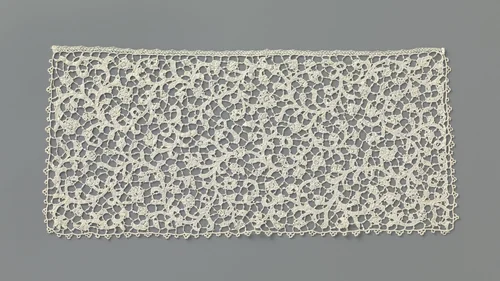 Jabot van naaldkant met spiraalranken by anonymous, other, 1675-1699