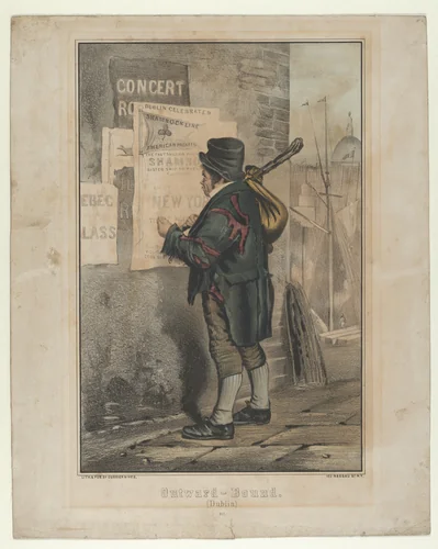 Outward Bound (Dublin) by Erskine Nicol, print, 1855-1865