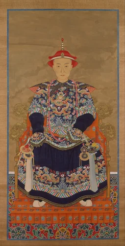 Portrait of Qianlong Emperor As a Young Man by Unidentified Artist, painting, 1800-1899