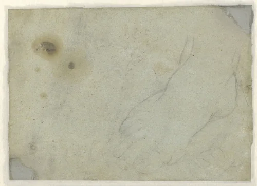 Studie van een voet by Federico Barocci, drawing, 1579-1582
