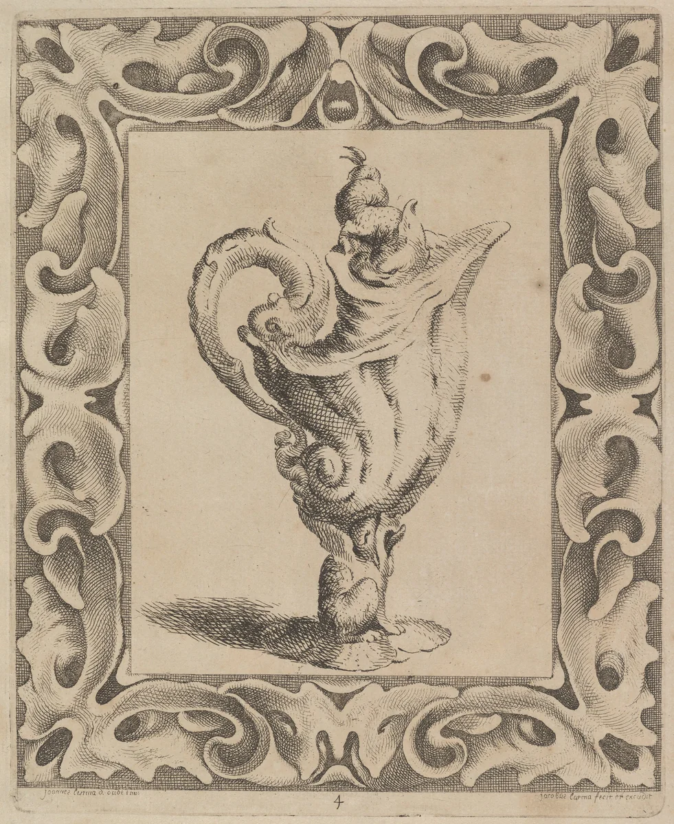 Festivitates Aurifabris (...) / Verscheide Snakeryen dienstich voor Goutsmits, Beelthouwers, Steenhouwers, en alle die de const beminnen (Plate 4) by Johannes Lutma, book, 1654-1678