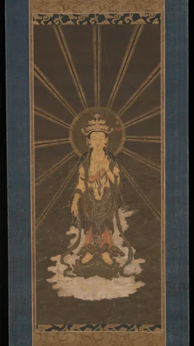 Descent of Eleven-Headed Kannon by Unidentified Artist, painting, 1534-1573