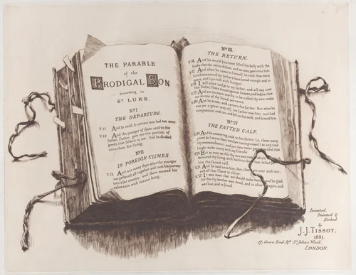 The Parable of the Prodigal Son: Frontispiece by James Tissot, print, 1882