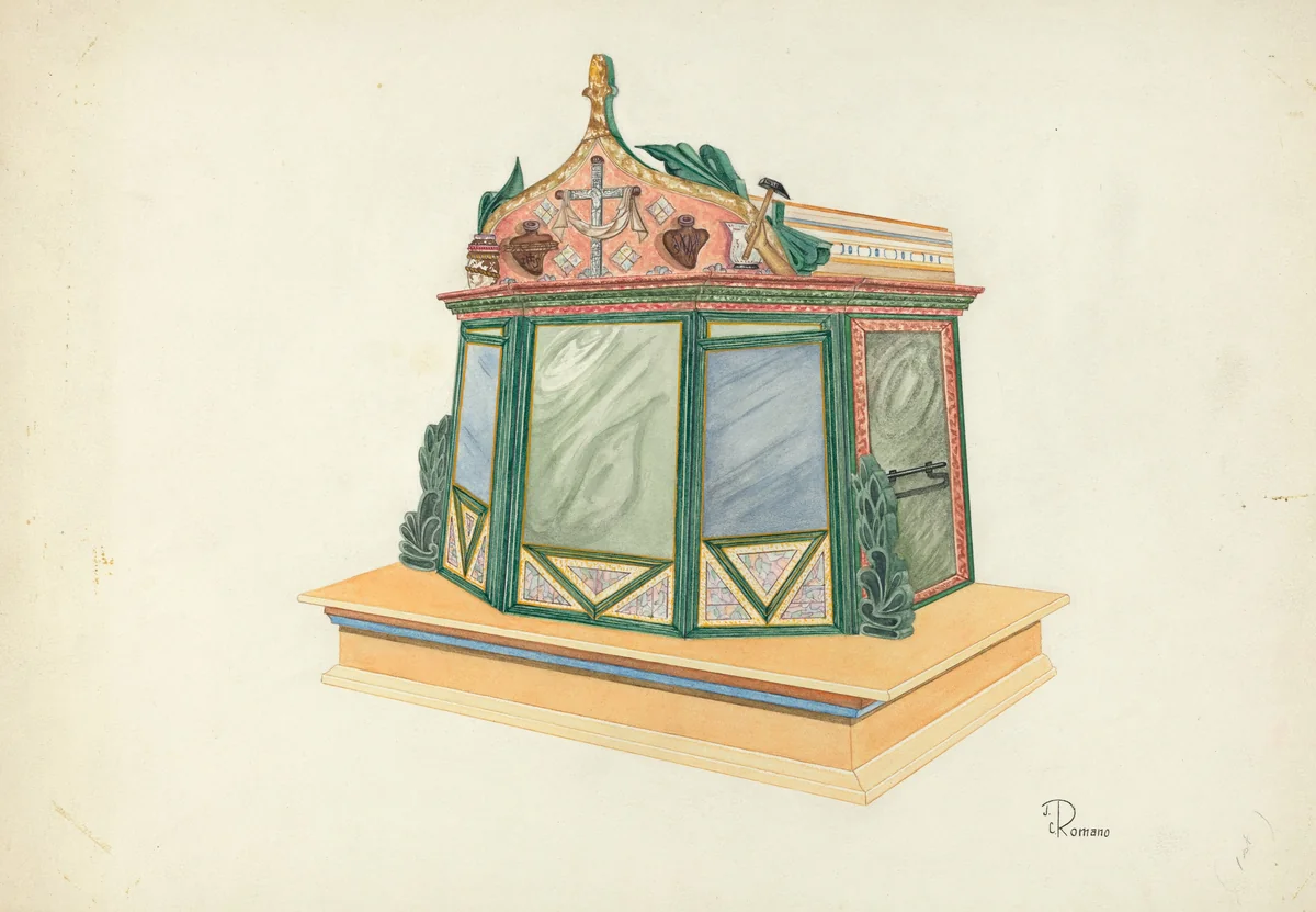 Tabernacle by Josephine C. Romano, index of american design, 1935-1942