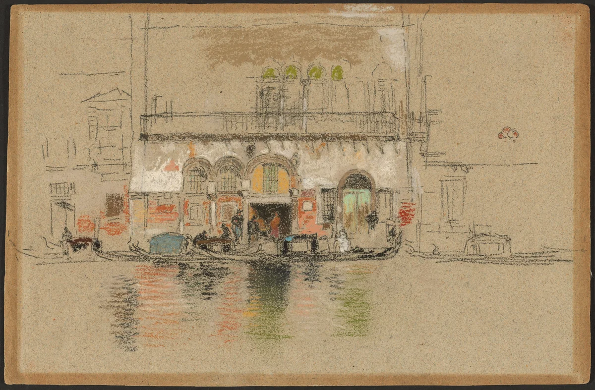 The Palace; white and pink by James McNeill Whistler, drawing, 1879-1880